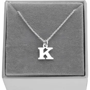 Náhrdelník Náhrdelník řetízek s písmenem K stříbro 925, 40 cm