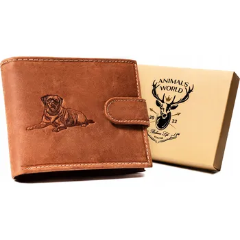 Peněženka Always Wild peněženka pravá nubuková kůže hnědá muž