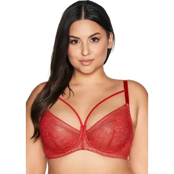 Podprsenka Romantická červená podprsenka Ava Soft, červená 80E i170_AV-BI-AV 2128-RED-R-80E