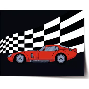 Plakát Sablio Plakát Závodní auto - 60x40 cm