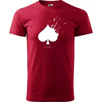 Sablio Tričko s potiskem Pikový list - červené 2XL