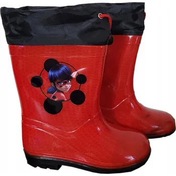 Dívčí obuv EplusM holínky holínky Kouzelná Beruška a Černý kocour velikost 25