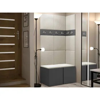 Šatní skříň Skříň MOB 84 x 186 x 44 cm grafit