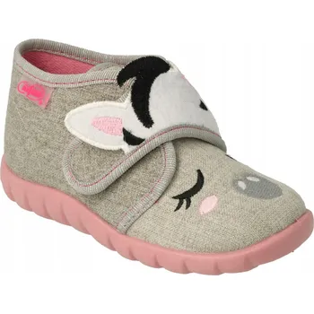 Dívčí obuv BEFADO 465p082 PAPUČKY PAPUČE BAČKORY FLEXIBILNÍ NA SUCHÝ ZIP ZEBRA (18-26) vel. 23