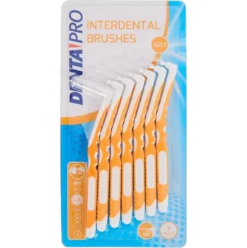 Zubní kartáček Mezizubní kartáčky párátka do mezizubních prostor 7 x 0,8 mm Oranžové