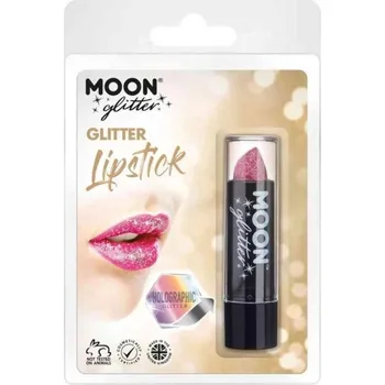 Rtěnka Smiffys RTĚNKA s glitry holografická růžová