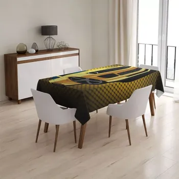 ubrus Sablio Ubrus Chevrolet Camaro Žlutá mřížka - 90x90 cm