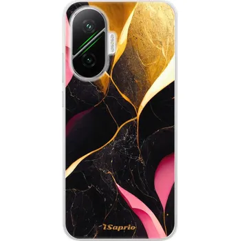 Pouzdro na mobilní telefon Odolné silikonové pouzdro iSaprio - Gold Pink Marble - Poco F7