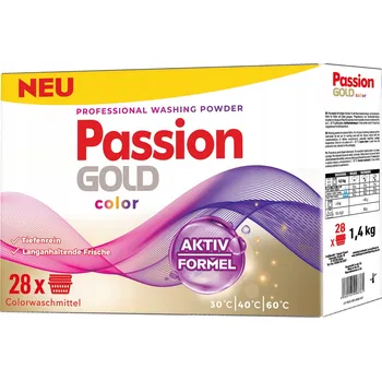 Prací prášek Passion Gold prášek na barevné prádlo 1,4 kg