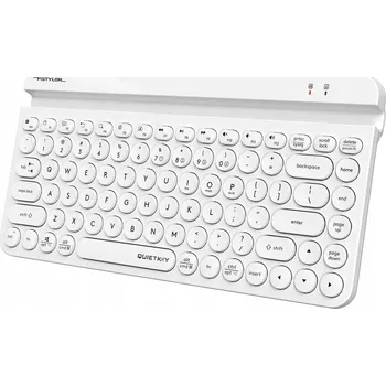 Klávesnice Bezdrátová klávesnice A4TECH FSTYLER FBK30 Bílá 2.4GHz+BT (Tichá)