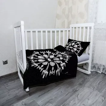 Povlečení Sablio Mikroplyšové dětské povlečení do postýlky Star Wars Vesmírné lodě - 120x90 / 40x60