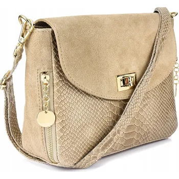 Kabelka Beltimore kabelka, kožená kabelka přes rameno, hnědá