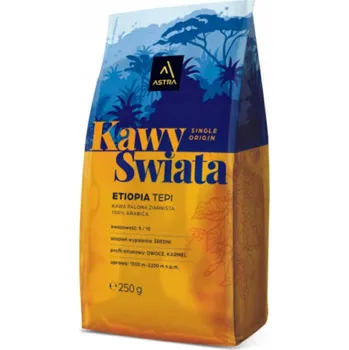 Káva Astra Káva ETIOPIA zrnková 250 g