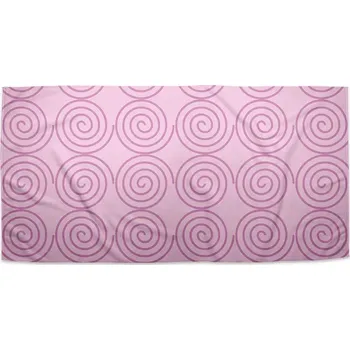 Ručník Sablio Ručník Růžové spirály - 70x140 cm