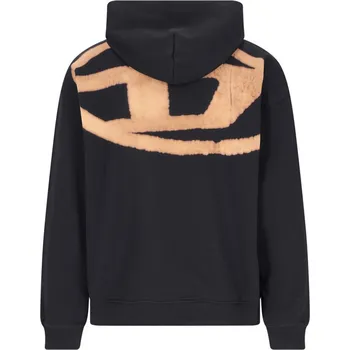 Pánská mikina Diesel pánská mikina s kapucí Diesel černá | krémová 3497267