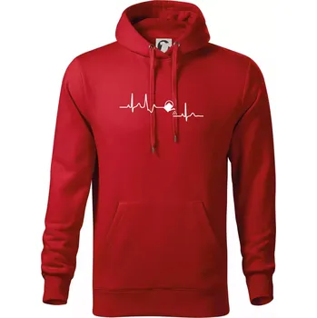 Pánská mikina EKG zahrada - konev - Mikina pánská Cape s kapucí - 3XL ( Červená )