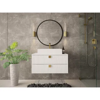 Koupelnový nábytek Skříňka pod umyvadlo PALOMA - bílá + umyvadlo a sifon ZDARMA