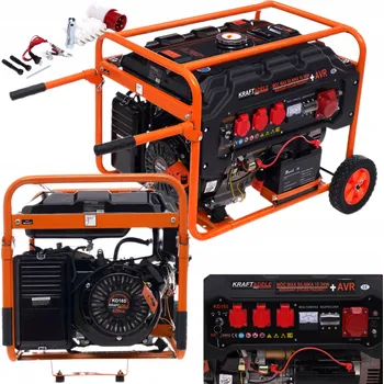 Elektrocentrála Přenosná elektrocentrála třífázová Kraft&Dele 5500 W benzínová