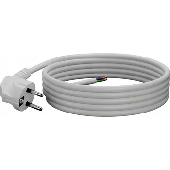 elektrický kabel Připojovací kabel PP-50 3m 3x1,5 OMY bílý s vidlicí Plastrol W-97181