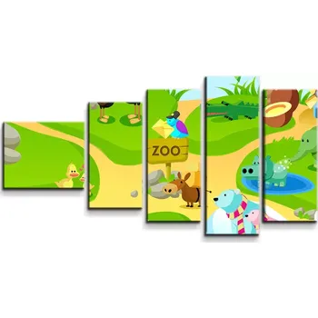 Obraz Sablio Obraz - 5-dílný Dětský motiv 3 - 100x60 cm