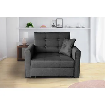 Pohovka Pohovka Veneti 103 x 98 cm látka černá