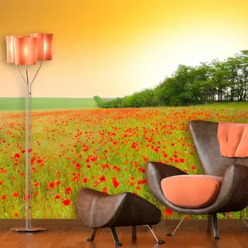 Tapeta Sablio Tapeta Pole vlčích máků - 125x75 cm