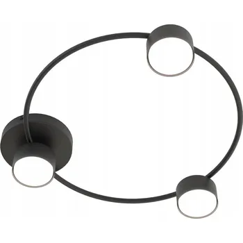 Emibig LUCIO 3 BL Stropní Svítidlo / stropní svítidlo Ocel práškově lakovaná Černá 1