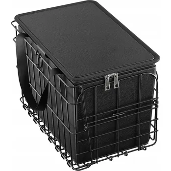 Košík na láhev SucceBuy Zadní košík na kolo 34x21x22,5CM Nosnost 22KG Skládací konstrukce