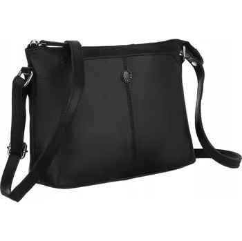 Kabelka Peterson kabelka kabelka přes rameno přírodní kůže černá