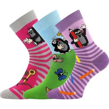 KRTEK FROTÉ dětské obrázkové ponožky Boma - HOLKA 30-34