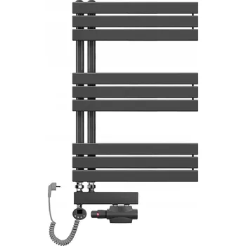 Radiátor Koupelnový radiátor vodní/elektrický Sophia 850x600 antracit žebříkový