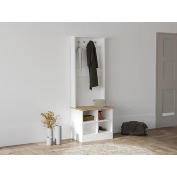 Obývací stěna MOB Kotati (dub safírový + bílá)