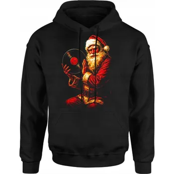 Pánská mikina Mikina Vánoční pánská Mikuláš Vinyl 3D potisk Dárek Hvězdička Bavlna S