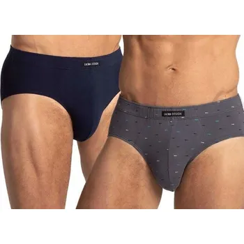 Slipy LAMA Pánské bavlněné slipy, pohodlné, sada M-1075CL 2-balení L