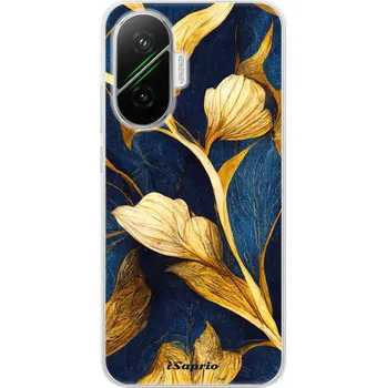 Pouzdro na mobilní telefon Odolné silikonové pouzdro iSaprio - Gold Leaves - Poco F7