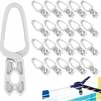 Kolíčky na praní sponky na prádlo žabky velmi silné šedé 20 ks