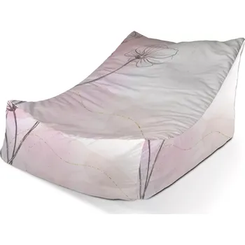 Sedací pytel Sablio Sedací vak Lounge Růžový akvarel - 80 x 95 x 50 cm