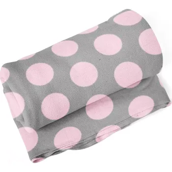 deka Sablio Deka Velké růžové puntíky - 150x120 cm