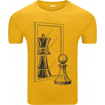 Pánské tričko Pánské tričko S Potiskem Šachy Pro Šachistu Pěšec L