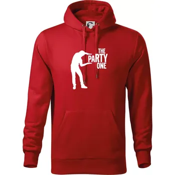Pánská mikina Bachelor party - The party one - Mikina pánská Cape s kapucí - XL ( Červená )