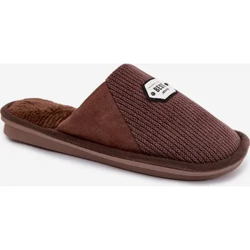 Dámské sandále Boto Pánské pantofle s nášivkou Presine Barva: Béžová, Velikost: 43