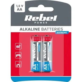 Článková baterie Baterie AA (R6) alkalická REBEL EXTREME Alkaline P