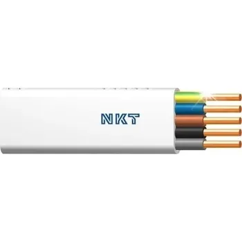 elektrický kabel Kabel CYKY 5x1,5 mm² (450/750V) plochý instalační 100m NKT 172153018C01