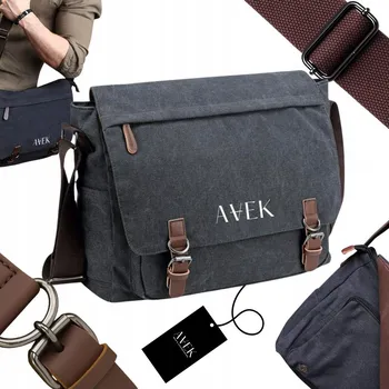 GRAFITOVÁ PÁNSKÁ TAŠKA KABELKA PŘES RAMENO CANVAS PŘES RAMENO CESTOVNÍ SPORTOVNÍ AVEK