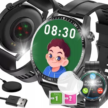 Hodinky CHYTRÉ HODINKY PRO DĚTI HODINKY POLSKÉ MENU HOVORY SPORT SMART WATCH FÓLIE
