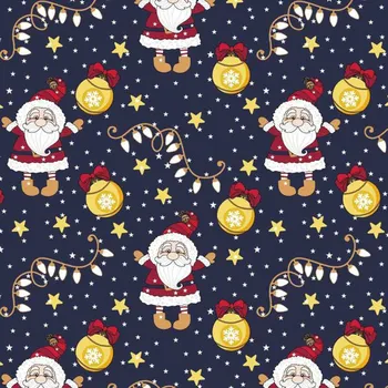 Vánoční bavlněná látka, metráž, šíře 160 cm, Vánoční vzor na Granatovém