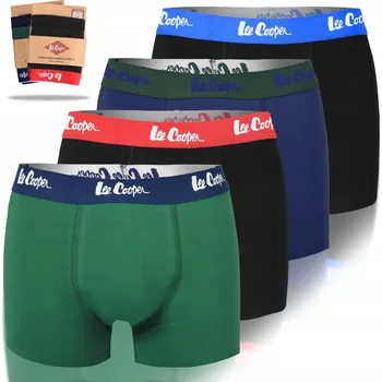 Boxerky Lee Cooper Pánské boxerky Bavlna s Logem BM4143 4 kusy Velikost M