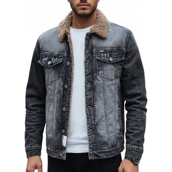 Moto bunda Dstreet pánská džínová bunda bez kapuce TX4725 velikost S