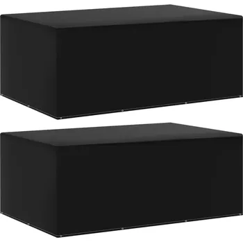 Krycí plachta Zahradní obal na soupravu 225 x 43 x 90 cm černý