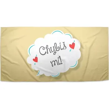 Sablio Ručník Chybíš mi - 30x50 cm